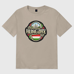 Женская футболка оверсайз Hungary