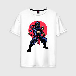 Женская футболка оверсайз Warrior ninja
