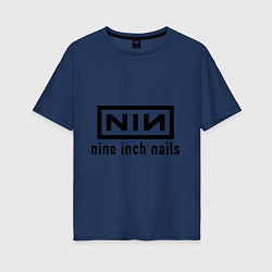 Женская футболка оверсайз NIN: Nine inch nails