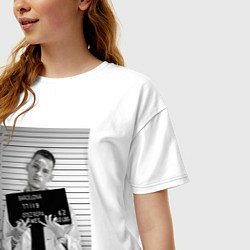 Футболка оверсайз женская Кизару арестован, цвет: белый — фото 2