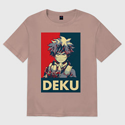 Женская футболка оверсайз Моя геройская академия Идзуку Мидория герой