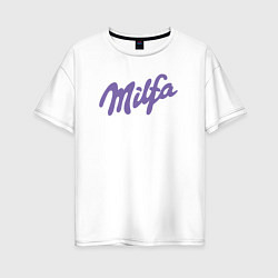 Женская футболка оверсайз Milfa в стиле milka