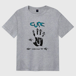 Женская футболка оверсайз The Cure - Wish tour
