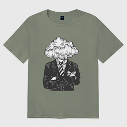 Женская футболка оверсайз Босс туча