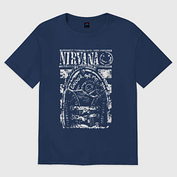 Женская футболка оверсайз Nirvana grange rock