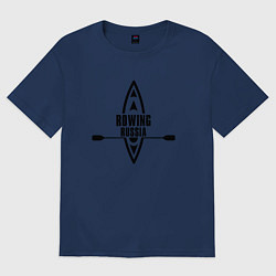 Женская футболка оверсайз Спортивная гребля