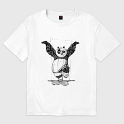 Женская футболка оверсайз Кунгфу панда По