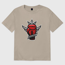 Женская футболка оверсайз Бокс король