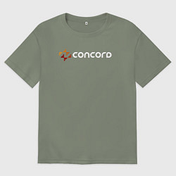Женская футболка оверсайз Concord logo game