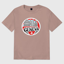 Женская футболка оверсайз Switzerland country