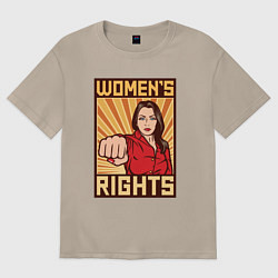 Женская футболка оверсайз Права женщин