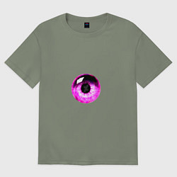 Женская футболка оверсайз Фиолетовый глаз