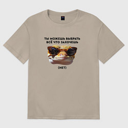 Женская футболка оверсайз Ты можешь выбрать себе все что захочешь нет