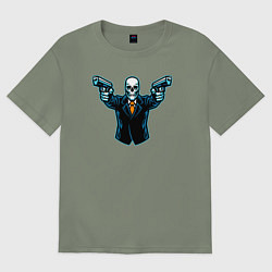 Женская футболка оверсайз Skeletor killer