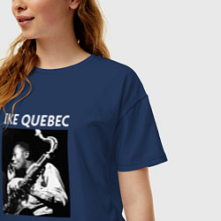 Футболка оверсайз женская Tribute to Ike Quebec, цвет: тёмно-синий — фото 2