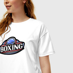 Футболка оверсайз женская Boxing sport, цвет: белый — фото 2