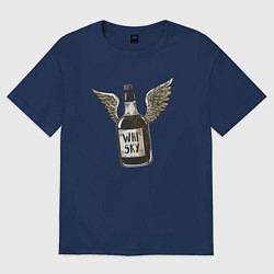 Женская футболка оверсайз Крылатый виски