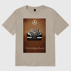 Женская футболка оверсайз Mercedes-benz автомобиль