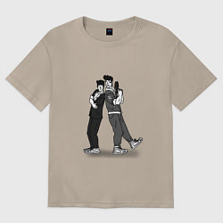 Женская футболка оверсайз Таймскип