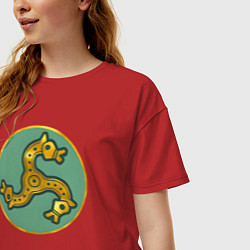 Футболка оверсайз женская Франки из Total War: Attila, цвет: красный — фото 2