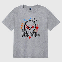 Женская футболка оверсайз Мёртвый внутри