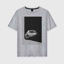 Женская футболка оверсайз Porsche 911 легендарный автомобиль