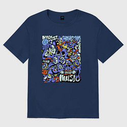 Женская футболка оверсайз Монстры музыканты