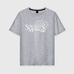 Женская футболка оверсайз South of midnight logo