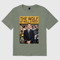 Женская футболка оверсайз The wolf of wall street - Leo