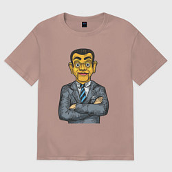 Женская футболка оверсайз Человек кукла