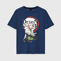 Женская футболка оверсайз Клинок рассекающий демонов Сабито