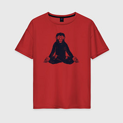 Женская футболка оверсайз Yoga monkey