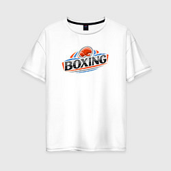 Женская футболка оверсайз Boxing team