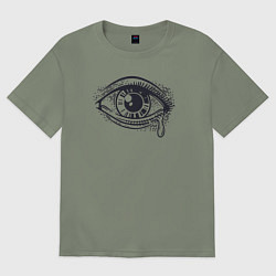 Женская футболка оверсайз Плачущий глаз