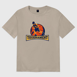 Женская футболка оверсайз Турнир по баскету