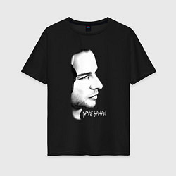Женская футболка оверсайз Dave Gahan from depeche mode face