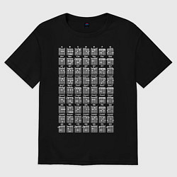 Женская футболка оверсайз Гитарные аккорды