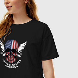 Футболка оверсайз женская Made in United States, цвет: черный — фото 2