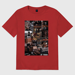 Женская футболка оверсайз Юристы эстетика коллаж