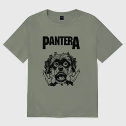 Женская футболка оверсайз Pantera - rock dog