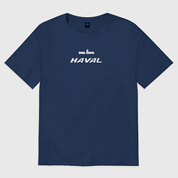 Женская футболка оверсайз One love Haval