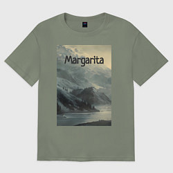 Женская футболка оверсайз Margarita горы