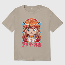 Женская футболка оверсайз Аля рыжая девочка аниме