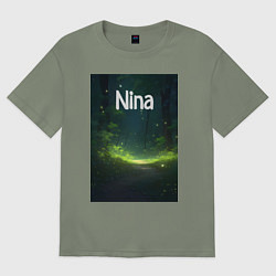 Женская футболка оверсайз Nina звездопад