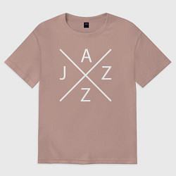 Женская футболка оверсайз Jazz mood