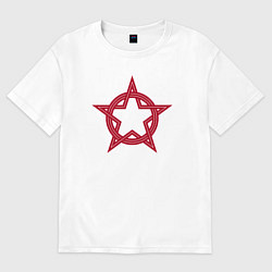 Женская футболка оверсайз Red star USSR
