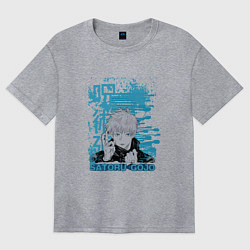 Женская футболка оверсайз Jujutsu Kaisen Gojo расширение территории