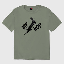 Женская футболка оверсайз Хип-хоп музыка