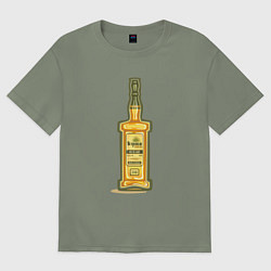 Женская футболка оверсайз Бутылочка текилы