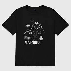 Женская футболка оверсайз Маленькое путешествие